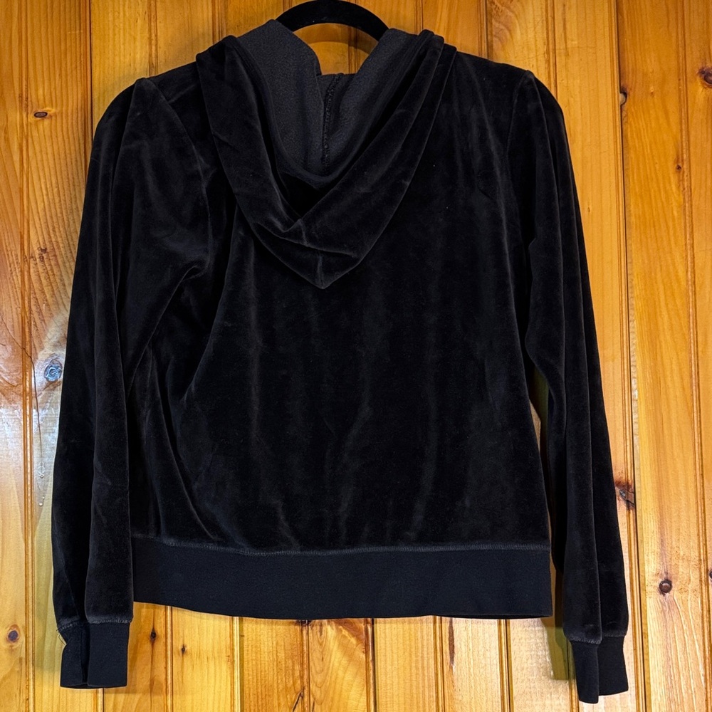 GAP Women’s Black Velour Bomber Jacket - Picture 7 of 7